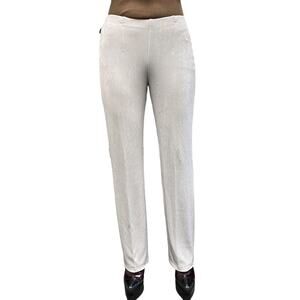 Chicos Travelers Womens Size 00R Grey Slinky Elastic Waist Pants